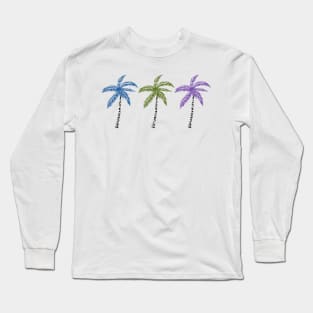 Three Palms at the Beach Long Sleeve T-Shirt